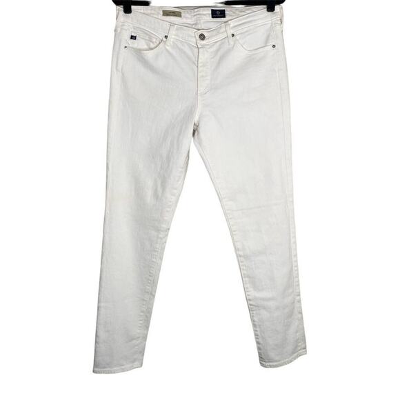 Adriano Goldschmied White The Prima Mid Rise Cigarette Jeans  31R - Picture 1 of 11